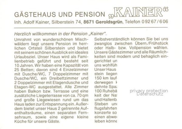 Silberstein Geroldsgruen Pension Kainer im Frankenwald Winterlan – Bild 2