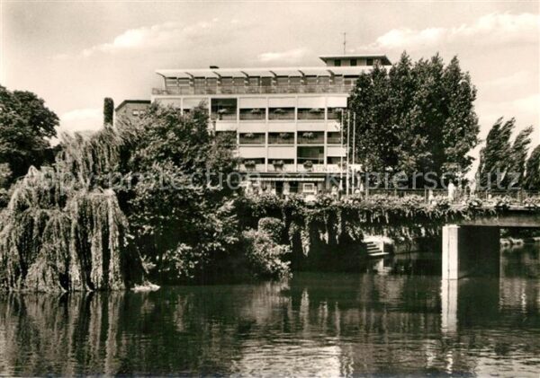 Heilbronn Neckar Partie am Neckar mit Friedrich Ebert Br