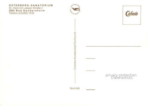 Bad Gandersheim Osterberg Sanatorium Hallenbad – Bild 2
