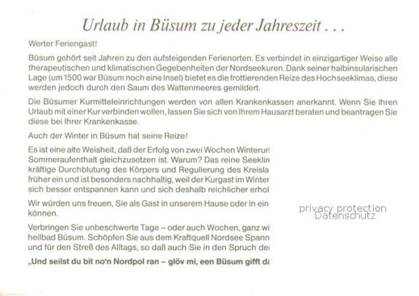 Buesum Nordseebad Pension Achtern Diek Ferienappartments – Bild 2