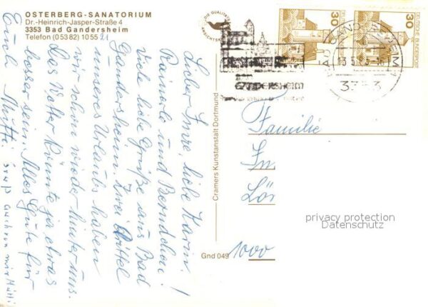 Bad Gandersheim Osterberg Sanatorium Hallenbad – Bild 2