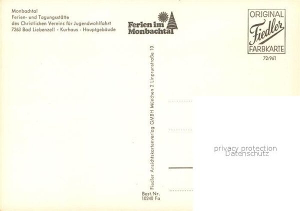 Bad Liebenzell Monbachtal Ferien und Tagungsstätte – Bild 2
