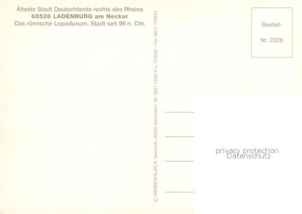Ladenburg Fliegeraufnahme – Bild 2