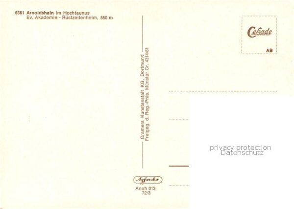 Arnoldshain Evangelische Akademie Rüstzeitenheim Fl – Bild 2