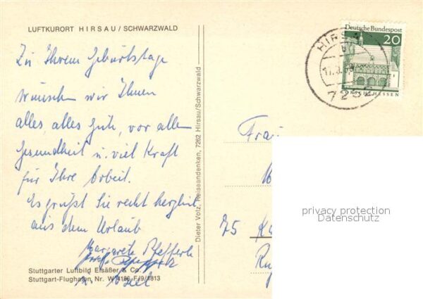 Hirsau Luftkurort Schwarzwald Fliegeraufnahme – Bild 2