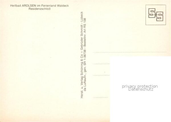 Bad Arolsen Residenzschloss Ferienland Waldeck Flie – Bild 2