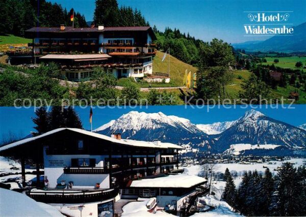 Oberstdorf Hotel Restaurant Waldesruhe im Sommer u