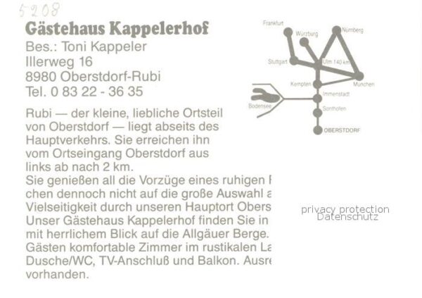 Rubi Oberstdorf Gästehaus Kappelerhof – Bild 2