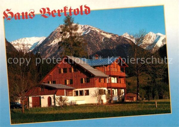 Oberstdorf Gästehaus Berktold Allgäuer Alpen