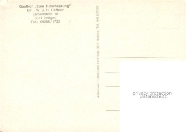 Issigau Gasthof Zum Hirschsprung Fremdenzimmer – Bild 2