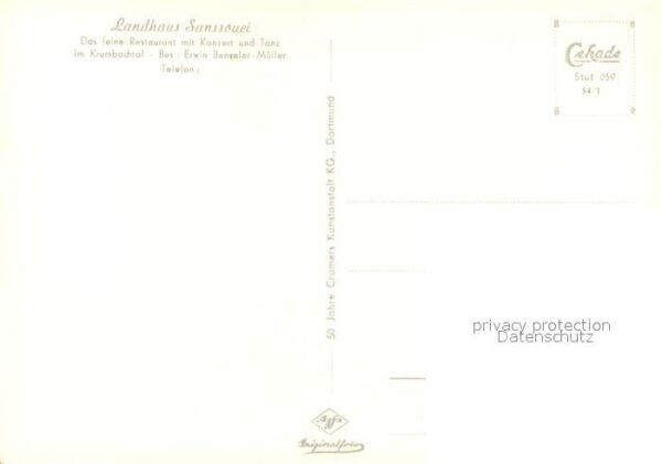 Schoenau Brend Landhaus Sanssouci Restaurant Pavillon – Bild 2