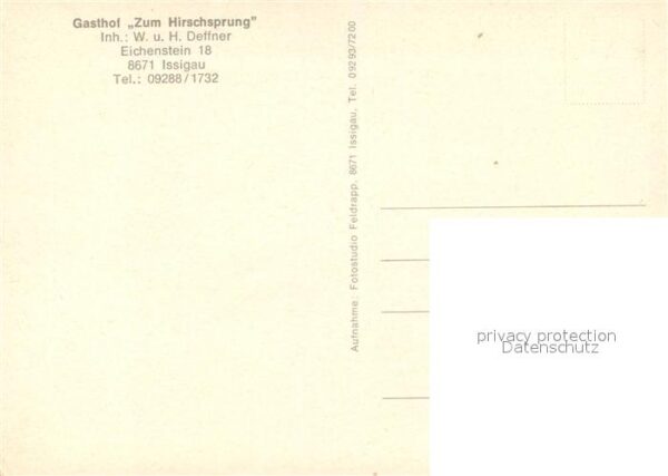 Issigau Gasthof Zum Hirschsprung Fremdenzimmer – Bild 2