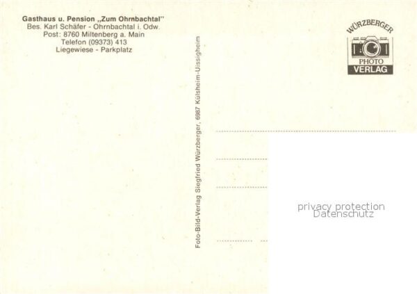 Miltenberg Main Gasthaus Pension Zum Ohrnbachtal Landsc – Bild 2