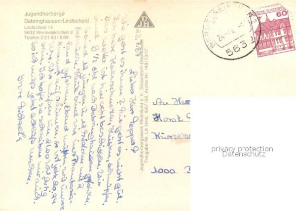 Lindscheid Dabringhausen Jugendherberge Fliegeraufnahme – Bild 2