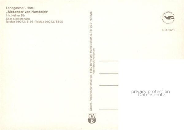 Goldkronach Landgasthof Hotel Alexander von Humbold – Bild 2
