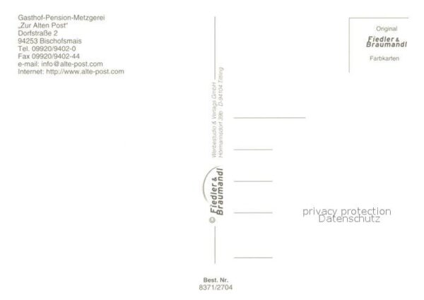 Bischofsmais Gasthof Pension Zur Alten Post Kirche O – Bild 2