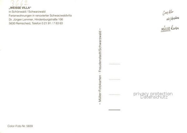 Schoenwald Schwarzwald Schwarzwaldvilla Weisse Villa Ferienwoh – Bild 2