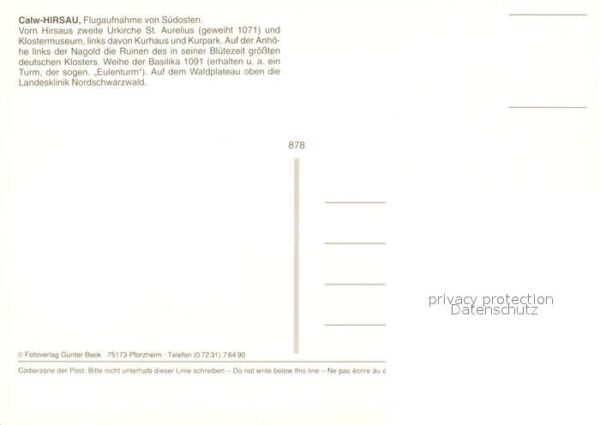 Hirsau Fliegeraufnahme – Bild 2
