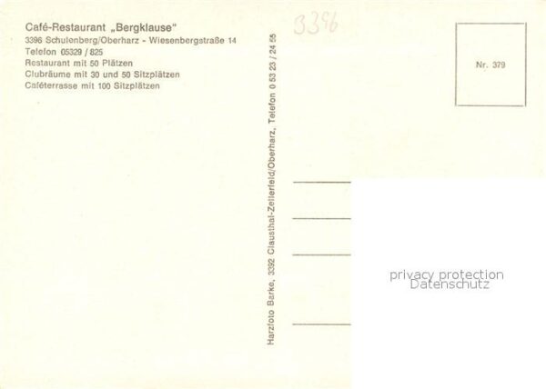 Schulenberg Oberharz Cafe Restaurant Bergklause Landschaftsp – Bild 2