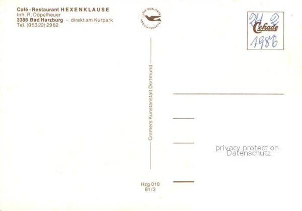 Bad Harzburg Cafe Restaurant Hexenklause am Kurpark – Bild 2