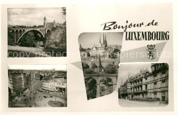 Luxembourg Luxembourg Brücke Stadtplatz Teilansichten