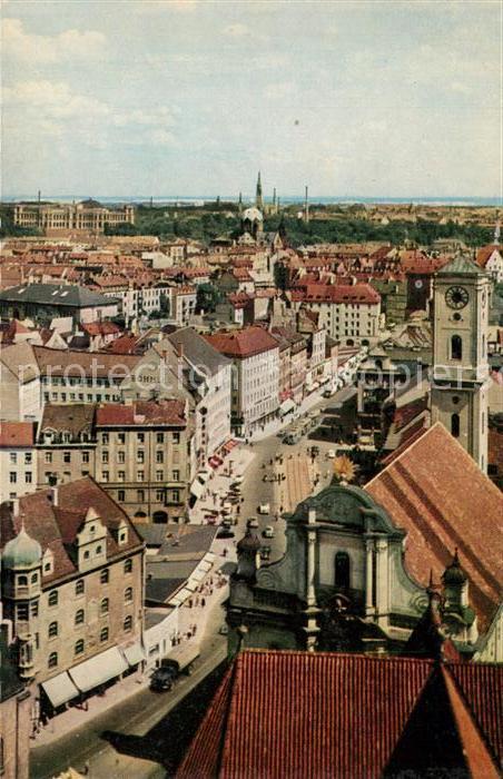 Muenchen Stadtpanorama Östlicher Stadtteil