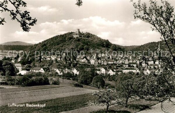 Biedenkopf Gesamtansicht Luftkurort mit Schloss