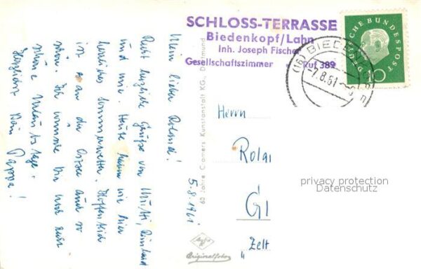 Biedenkopf Blick von der Schlossterrasse – Bild 2
