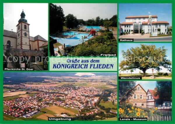 Flieden Umgebung Fliegeraufnahme Freibad Rathas