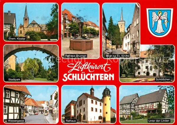 Schluechtern Ehem Kloster Stadtpark Rathaus Brunnen