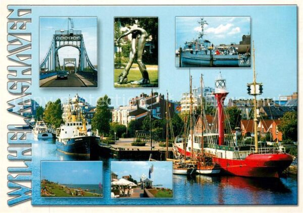 Wilhelmshaven Brücke Skulptur Schiffsanleger Hafen St