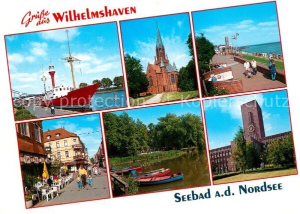 Wilhelmshaven Feuerschiff Kirche Strandpromenade Rath