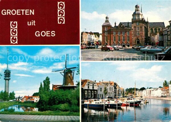 Goes Netherlands Windmühle Rathaus Hafen