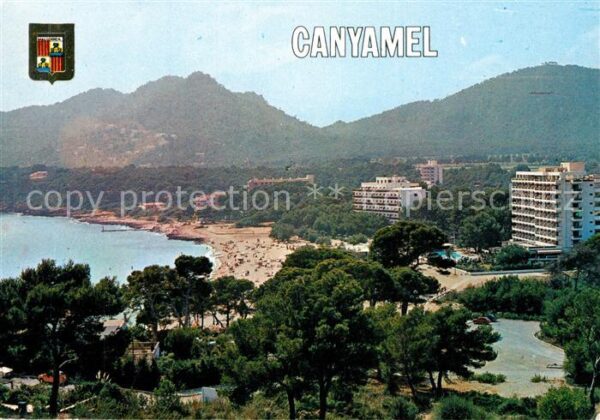 Canyamel Panorama Küste Strand Hotels Berge