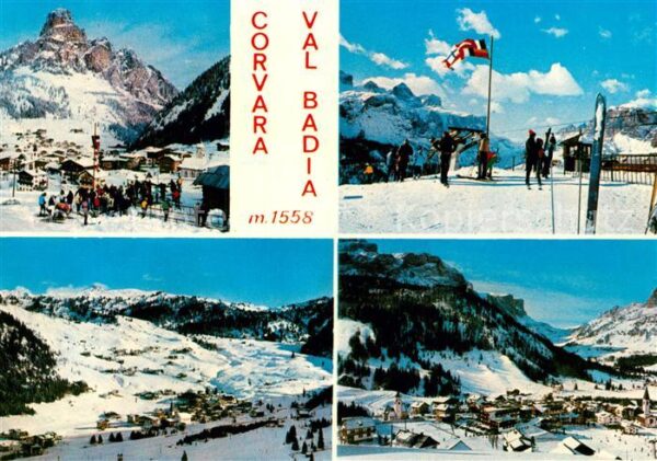 Corvara Pustertal Suedtirol Wintersportplatz Dolomiten Val Badia