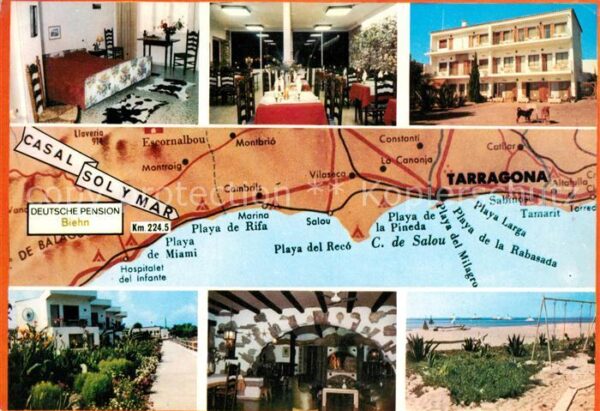 Tarragona Pension Biehn Gasträume Strandpartie