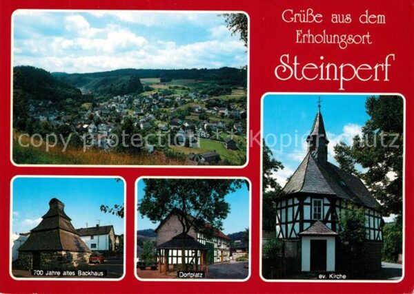 Steinperf Landschaftspanorama 700 Jahre altes Bac