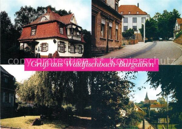 Waldfischbach-Burgalben Teilansichten Villa Blick zur Kirche