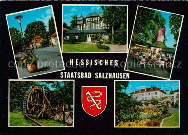 Bad Salzhausen Hessisches Staatsbad Terrasse Mühlrad P
