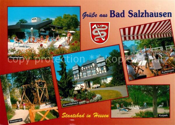 Bad Salzhausen Thermalbad Wasserrad Kurmittelhaus Kurk