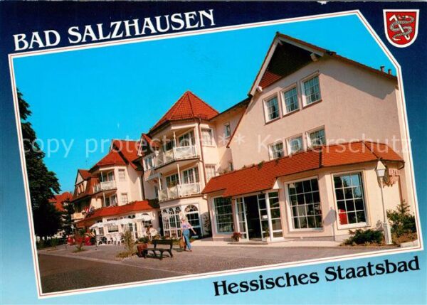 Bad Salzhausen Kurstrasse mit Hotel Jäger