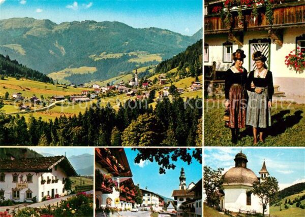 Oberau Wildschoenau Tirol Landschaftspanorama Hochtal Alpen Trach