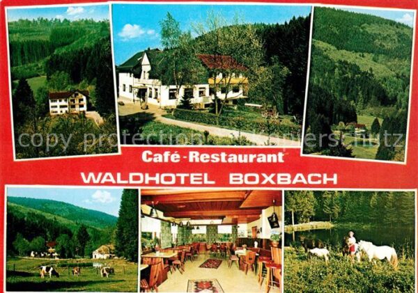 Boxbach Cafe Restaurant Waldhotel Weide Landsch