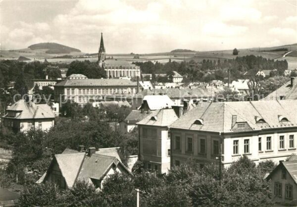 Chrastava Stadtbild mit Kirche