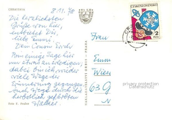Chrastava Stadtbild mit Kirche – Bild 2