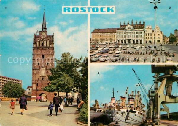Rostock Kröpeliner Tor Rathaus Überseehafen