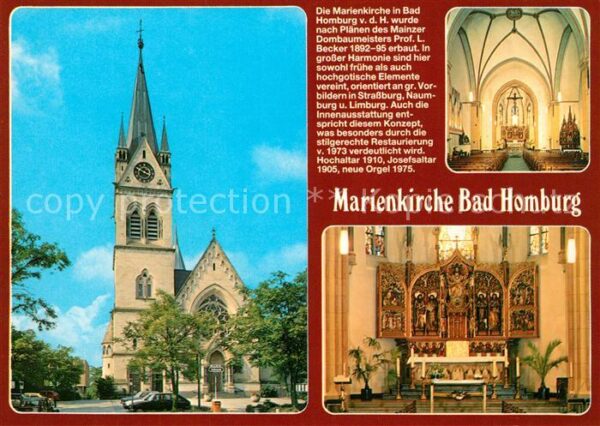 Bad Homburg Marienkirche Inneres Altar