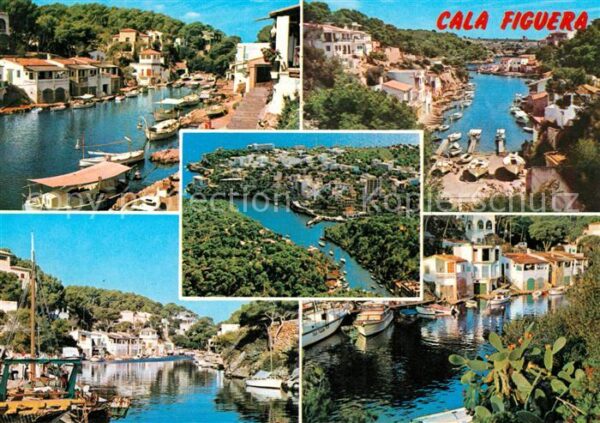 Cala Figuera Mallorca Teilansichten Hafen Fliegeraufnahme