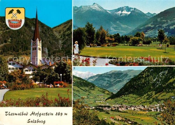 Bad Hofgastein Kurpark Kirche Alpenpanorama