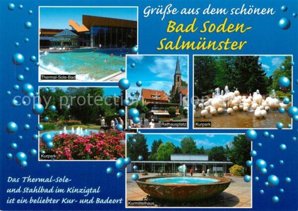 Bad Soden-Salmuenster Thermal Solebad Kurpark Rathausplatz Ku